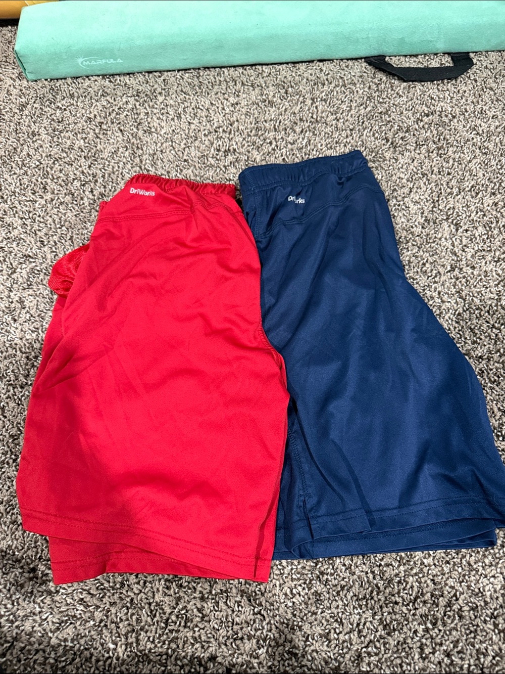 Kids Athletic Shorts - Red & Navy